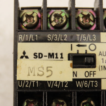 Mitsubishi SD-M11 240/440V 4kW Max Contactor 24VDC Coil 1.7-2.5A Overload