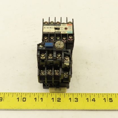 Mitsubishi SD-M11 240/440V 4kW Max Contactor 24VDC Coil 1.7-2.5A Overload