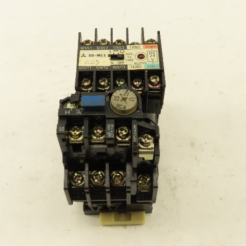 Mitsubishi SD-M11 240/440V 4kW Max Contactor 24VDC Coil 1.7-2.5A Overload