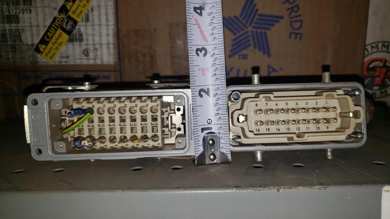 Contact LAPP H-BE16SS Panel Mount Wire Cable Connector Side Entry Set