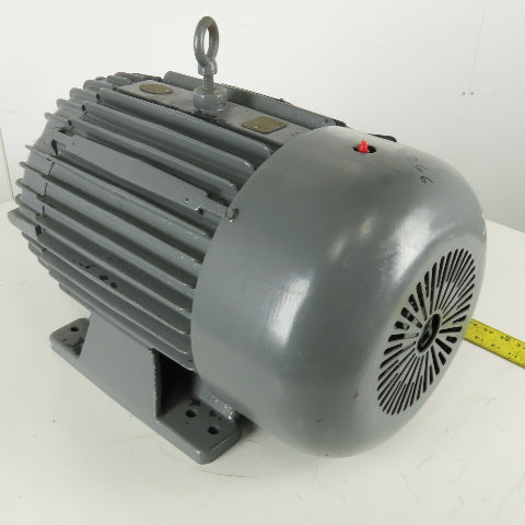 Delco 2U3070HAZQ 20/10HP 2 Speed Electric Motor 460V 3Ph 3535/1775RPM 284T Frame