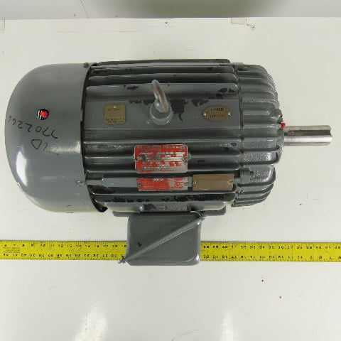 Delco 2U3070HAZQ 20/10HP 2 Speed Electric Motor 460V 3Ph 3535/1775RPM 284T Frame