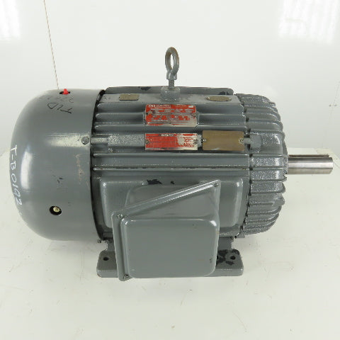 Delco 2U3070HAZQ 20/10HP 2 Speed Electric Motor 460V 3Ph 3535/1775RPM 284T Frame