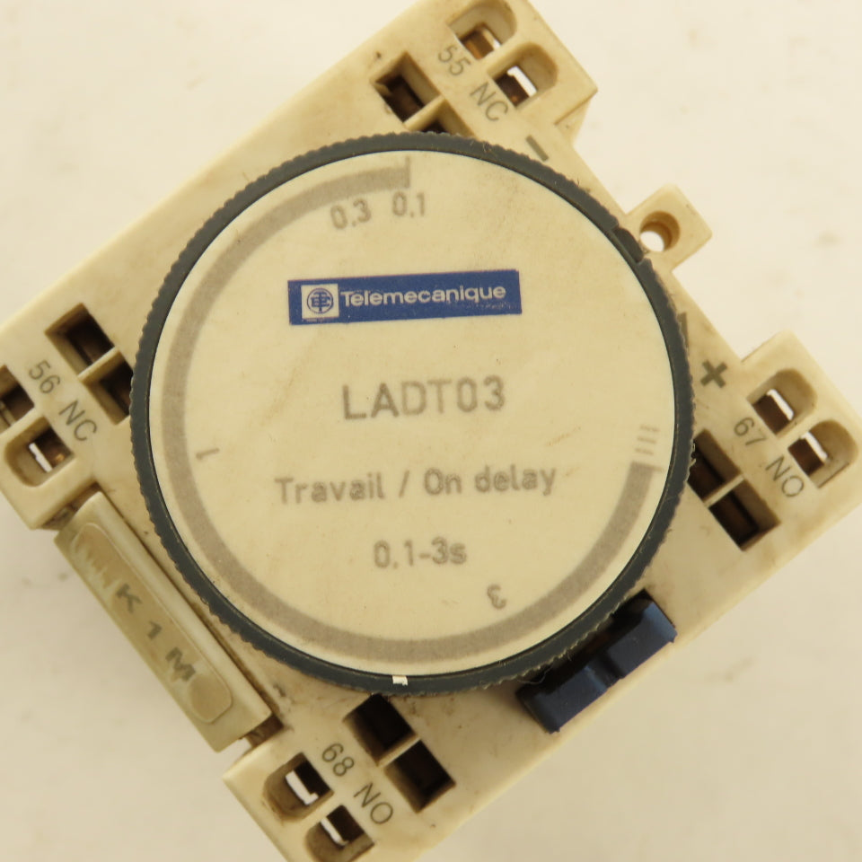 Telemecanique LADT03 Time Delay Auxiliary Contact Block 0.1-3s