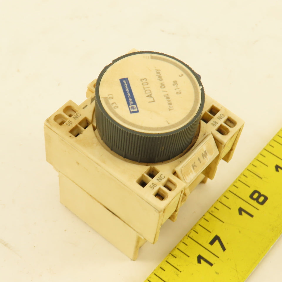Telemecanique LADT03 Time Delay Auxiliary Contact Block 0.1-3s