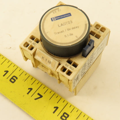 Telemecanique LADT03 Time Delay Auxiliary Contact Block 0.1-3s