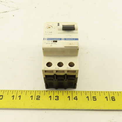 Telemecanique GV2-RT06 3 Pole Manual Motor Starter 600V 1Hp 1-1.6A Trip