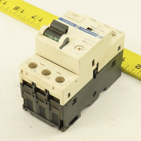 Telemecanique GV2-RT06 3 Pole Manual Motor Starter 600V 1Hp 1-1.6A Trip
