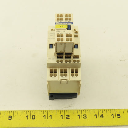 Telemecanique CAD503 LADN113 Contactor W/ Auxiliary 600V 10A 24VDC Coil