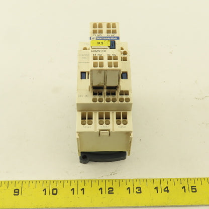 Telemecanique CAD503 LADN113 Contactor W/ Auxiliary 600V 10A 24VDC Coil