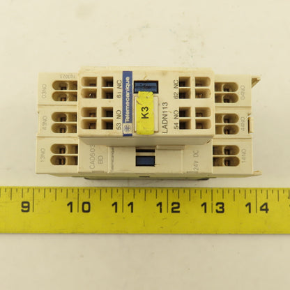 Telemecanique CAD503 LADN113 Contactor W/ Auxiliary 600V 10A 24VDC Coil