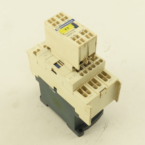 Telemecanique CAD503 LADN113 Contactor W/ Auxiliary 600V 10A 24VDC Coil