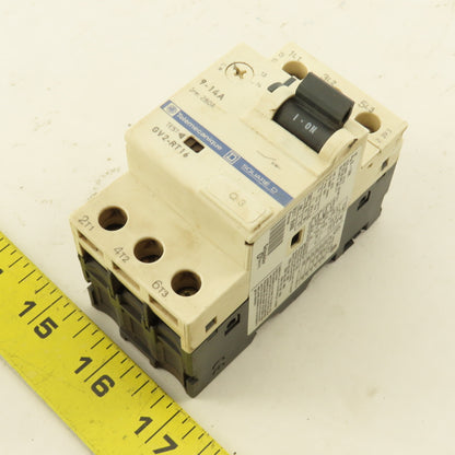 Telemecanique GV2-RT16 600V 3Ph 10Hp MAX Manual Motor Starter 9-14A Trip