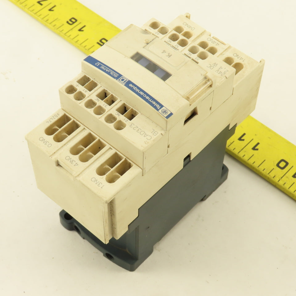 Telemecanique CAD323 600V 10A Contactor Normally Open 24VDC Coil