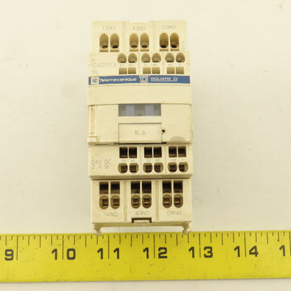 Telemecanique CAD323 600V 10A Contactor Normally Open 24VDC Coil