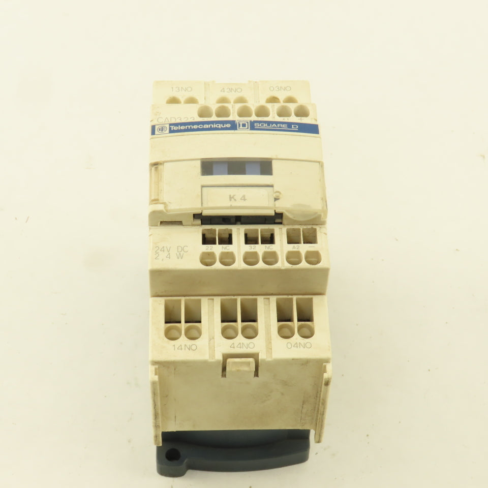 Telemecanique CAD323 600V 10A Contactor Normally Open 24VDC Coil