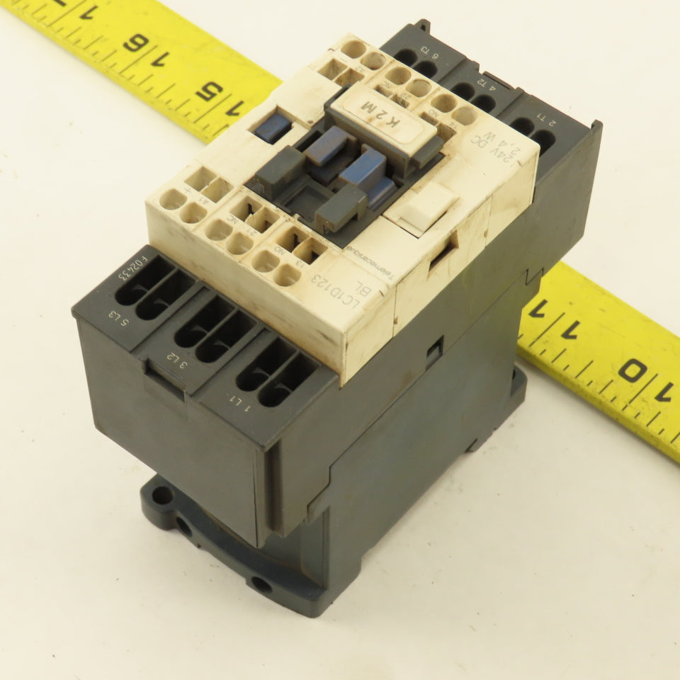 Telemecanique LC1D123 600V 10Hp 3Ph MAX Contactor 24V Coil