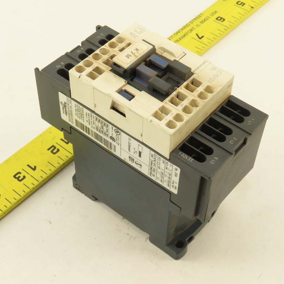 Telemecanique LC1D123 600V 10Hp 3Ph MAX Contactor 24V Coil