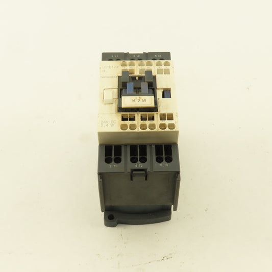 Telemecanique LC1D123 600V 10Hp 3Ph MAX Contactor 24V Coil