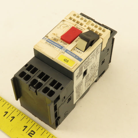 Telemecanique GV2ME-063 600V 3Ph 1Hp MAX Manual Motor Starter 1-1.6A Trip