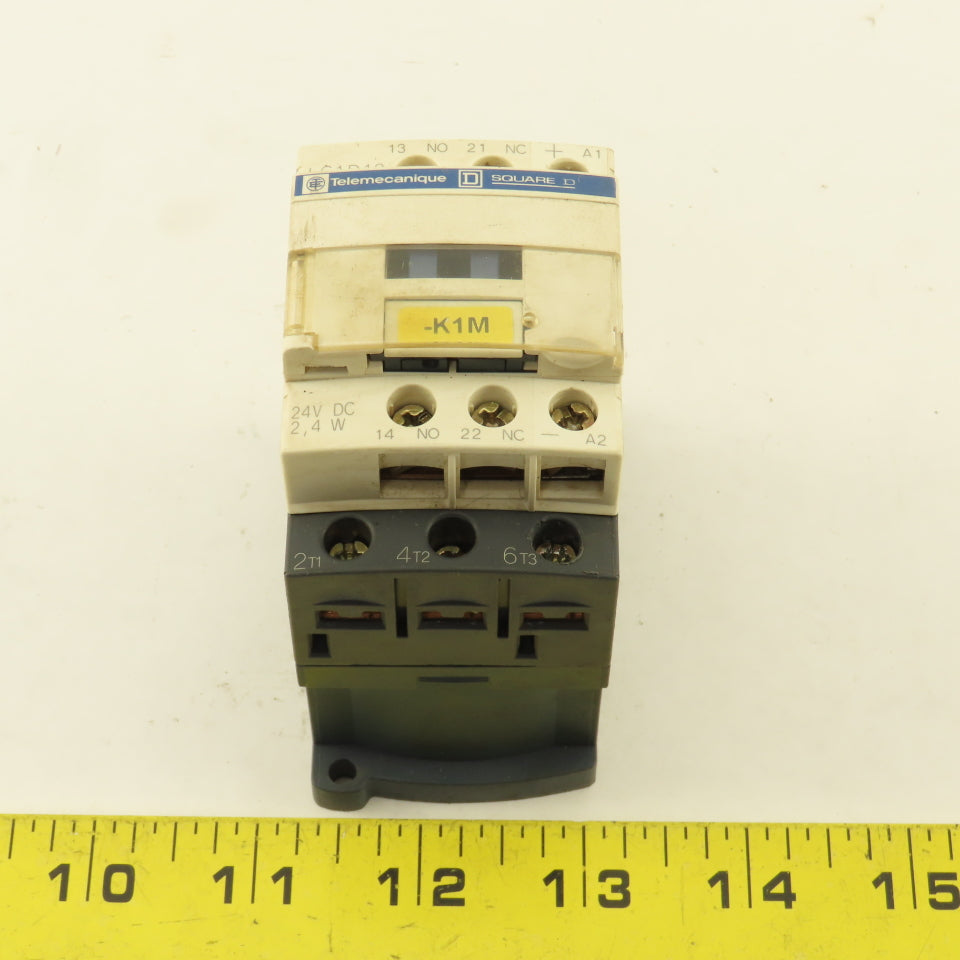 Telemecanique LC1D12 600V 7.5kW 25A MAX Contactor 24VDC Coil