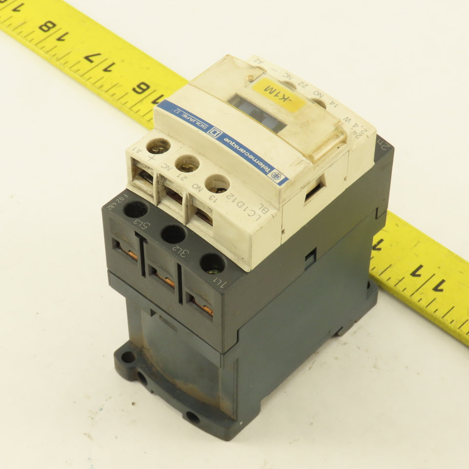 Telemecanique LC1D12 600V 7.5kW 25A MAX Contactor 24VDC Coil