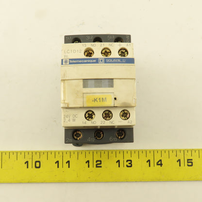 Telemecanique LC1D12 600V 7.5kW 25A MAX Contactor 24VDC Coil
