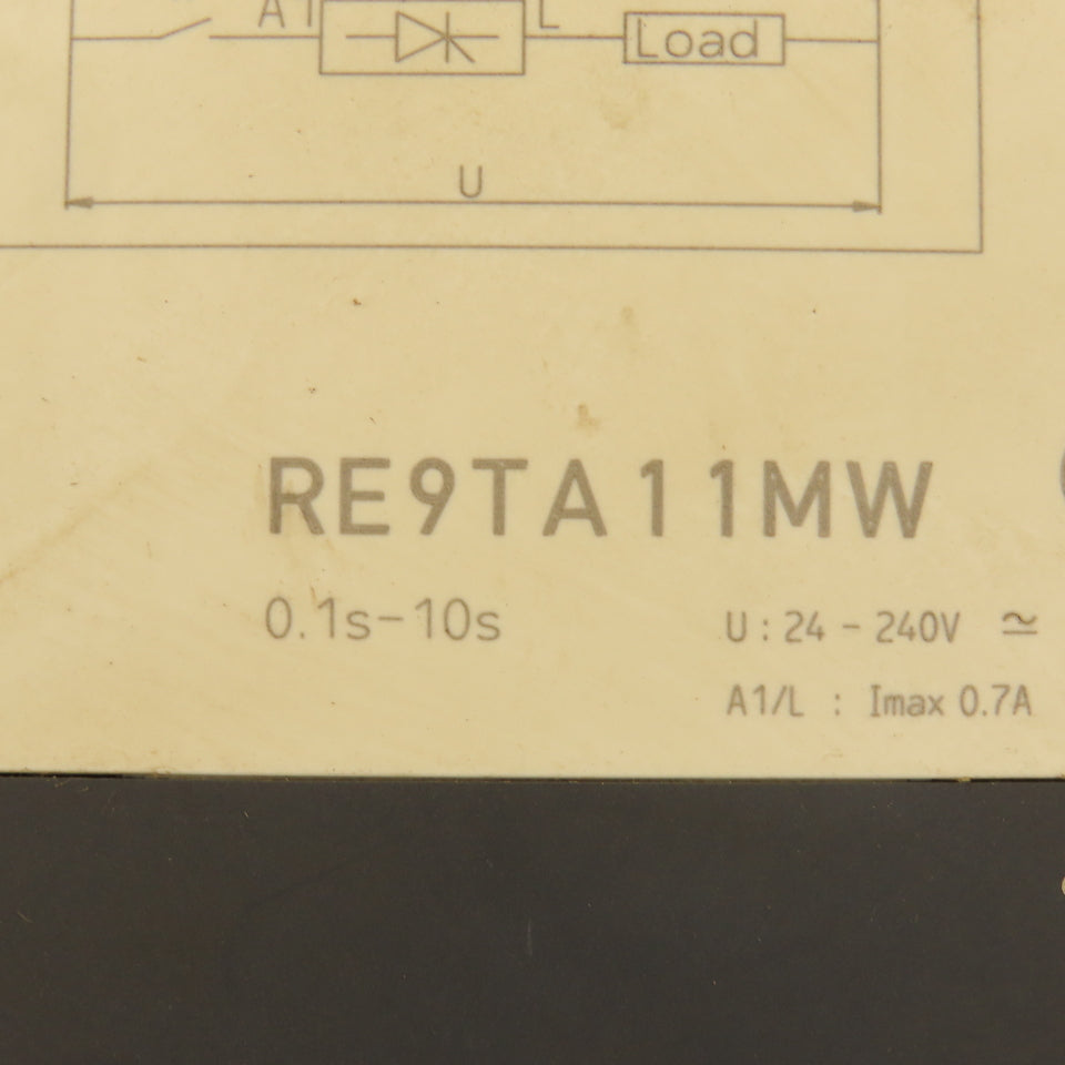 Telemecanique RE9TA11MW 240V 50/60Hz Timing Relay 0.1s-10s On Delay