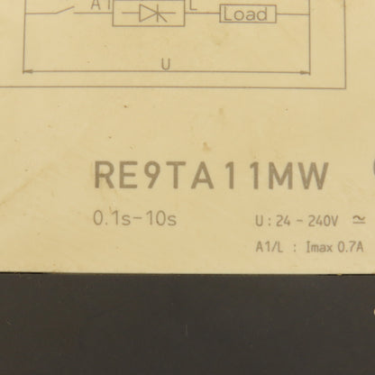 Telemecanique RE9TA11MW 240V 50/60Hz Timing Relay 0.1s-10s On Delay