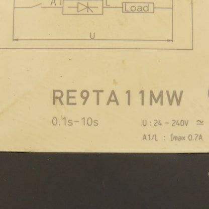 Telemecanique RE9TA11MW 240V 50/60Hz Timing Relay 0.1s-10s On Delay
