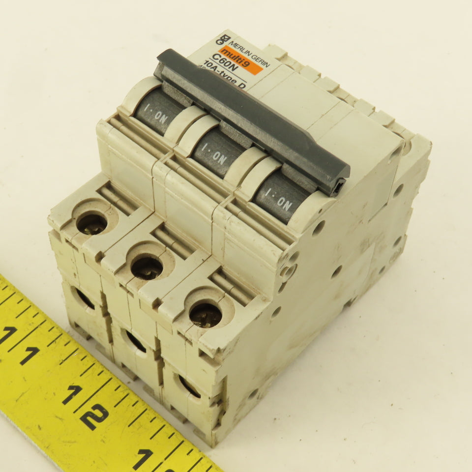 Merlin Gerin C60N Multi9 Type D 50A 25A 20A 10A Circuit Breakers Mixed Lot Of 6