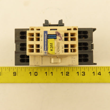 Telemecanique LC1D093 LADN023 Contactor Auxiliary 600V 7.5Hp