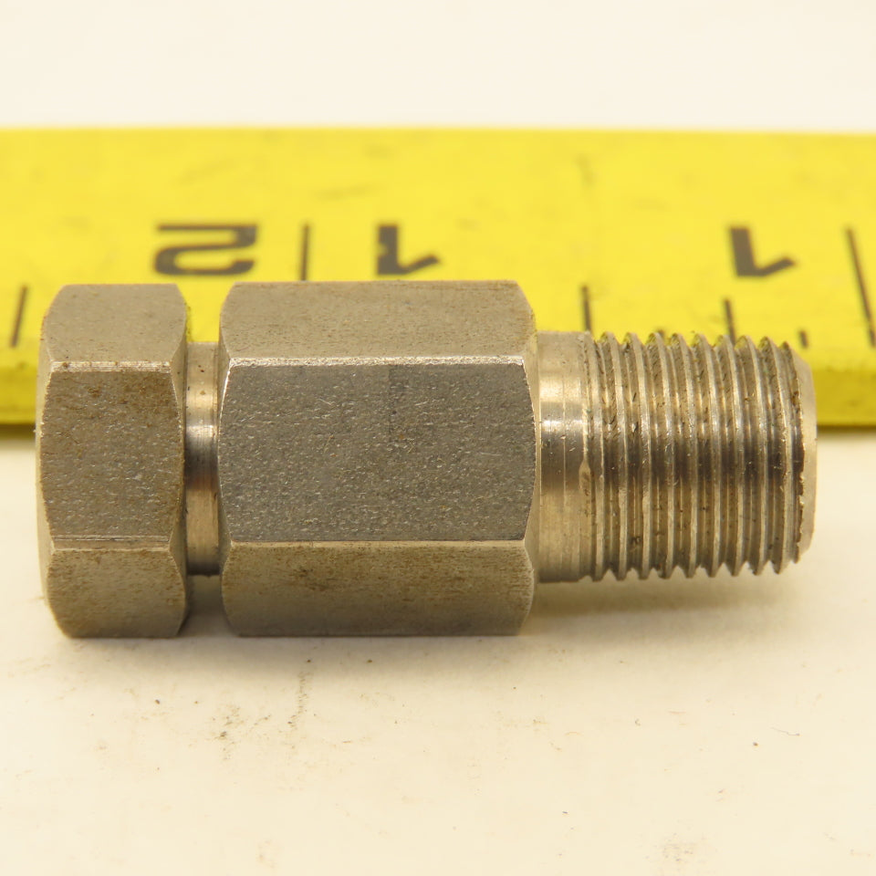 1/8" Male NPT x 1/8" Thermocouple Probe Connector Fitting
