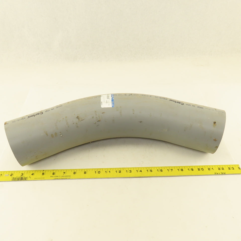 Carlon UA7AN 4" Sch 40 PVC Rigid Non Metallic Conduit 45° Elbow
