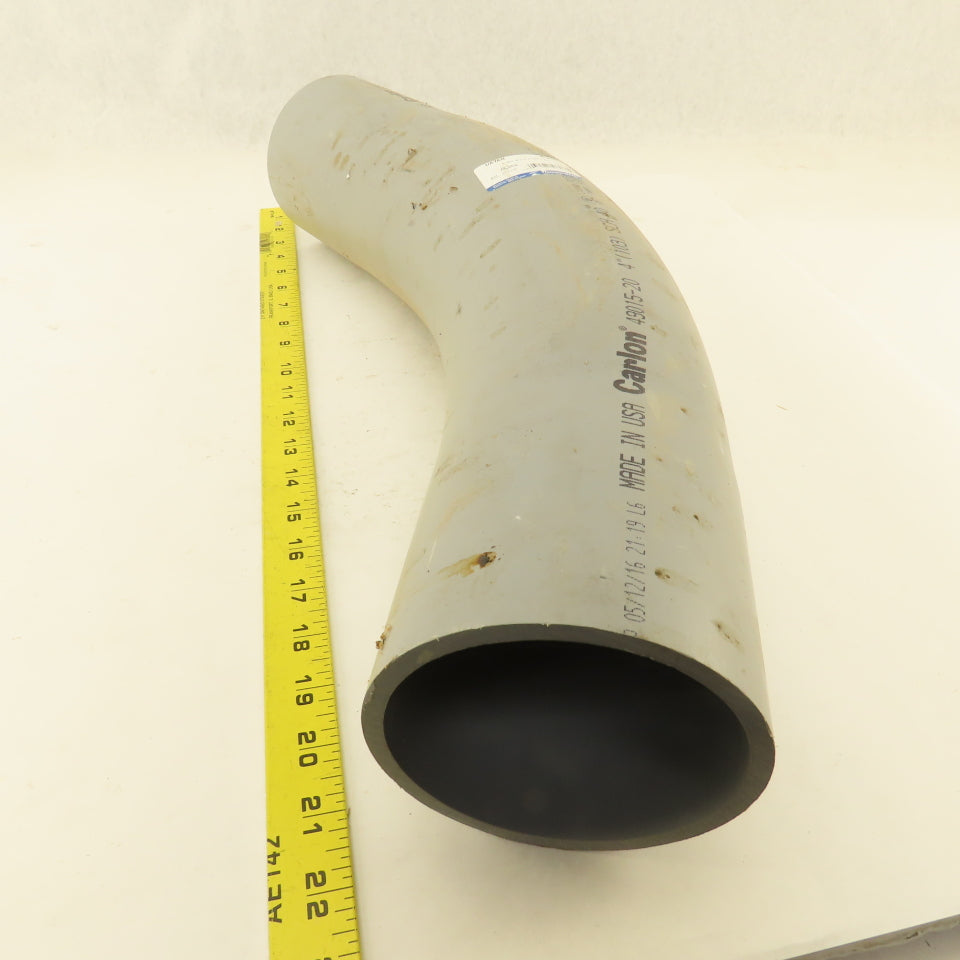Carlon UA7AN 4" Sch 40 PVC Rigid Non Metallic Conduit 45° Elbow