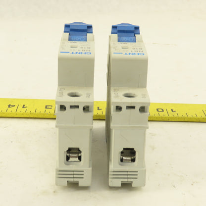 Chint NB1-63 B16 16A Single Pole Circuit Breaker 277V Lot Of 2
