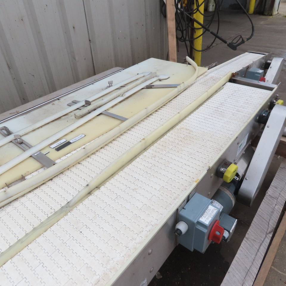 39-1/2" Wide Custom Stainless Steel Merging Belt 208-230/460V