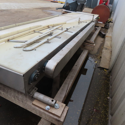 39-1/2" Wide Custom Stainless Steel Merging Belt 208-230/460V
