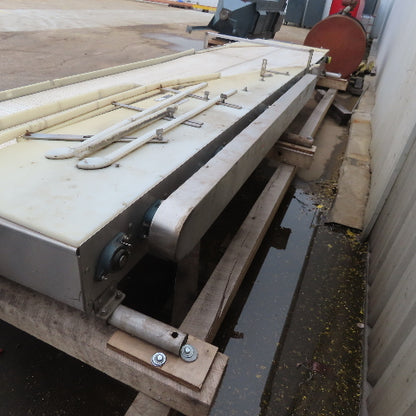 39-1/2" Wide Custom Stainless Steel Merging Belt 208-230/460V