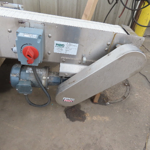 39-1/2" Wide Custom Stainless Steel Merging Belt 208-230/460V