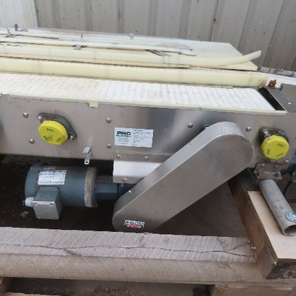 39-1/2" Wide Custom Stainless Steel Merging Belt 208-230/460V