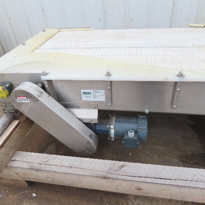 39-1/2" Wide Custom Stainless Steel Merging Belt 208-230/460V