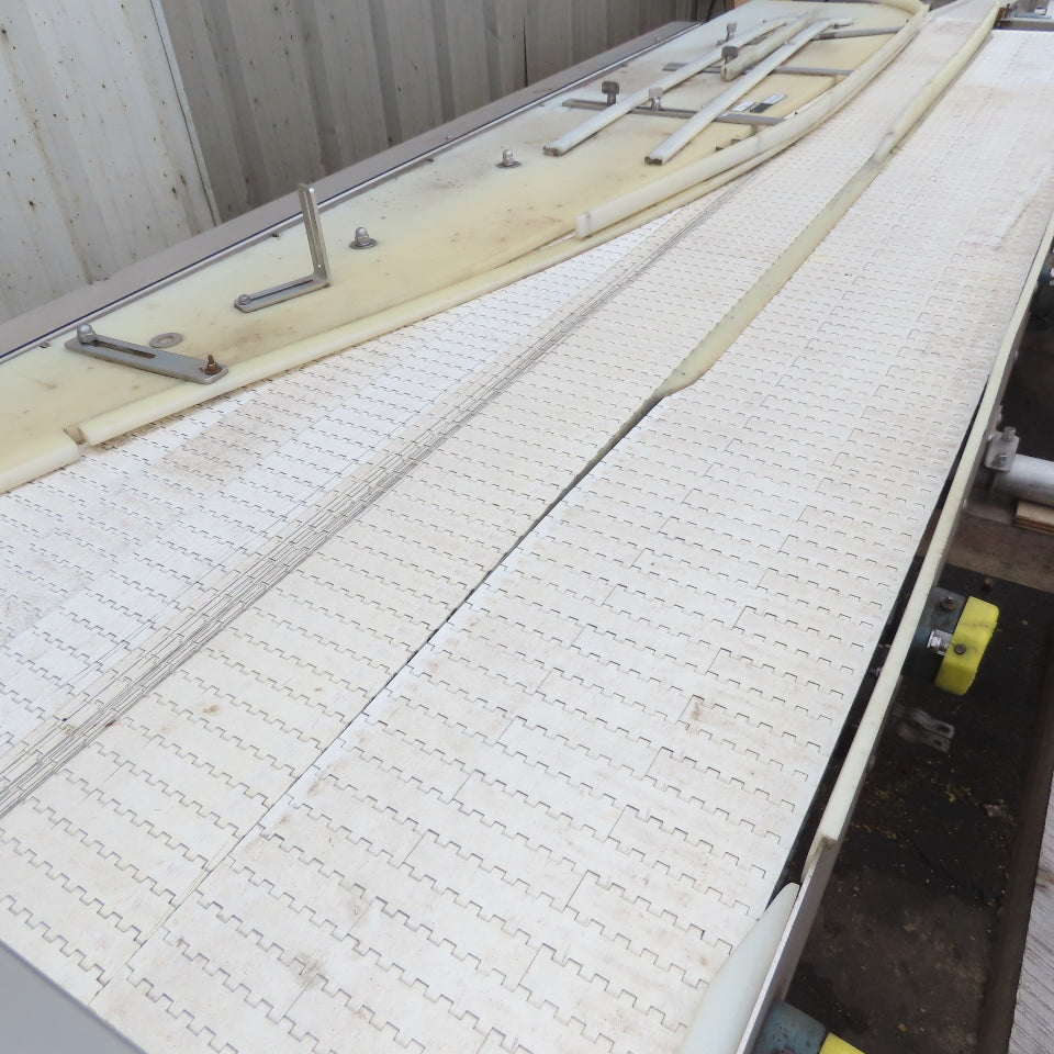 39-1/2" Wide Custom Stainless Steel Merging Belt 208-230/460V