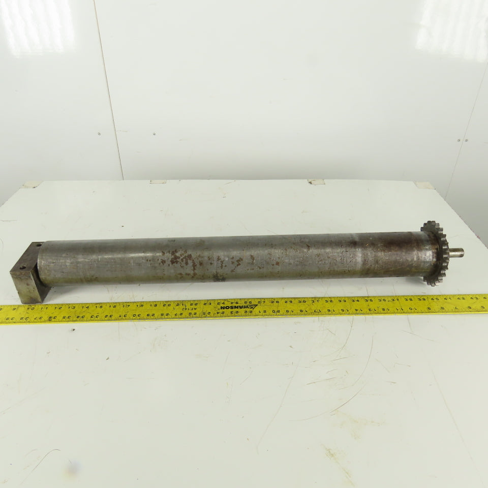 Heavy Duty Chain Driven Power Conveyor Roller 3-1/2" Diameter x 33-1/2" OAL