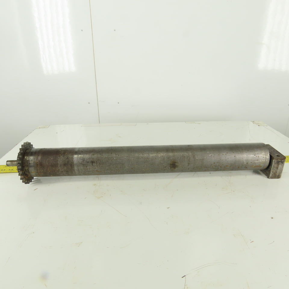 Heavy Duty Chain Driven Power Conveyor Roller 3-1/2" Diameter x 33-1/2" OAL