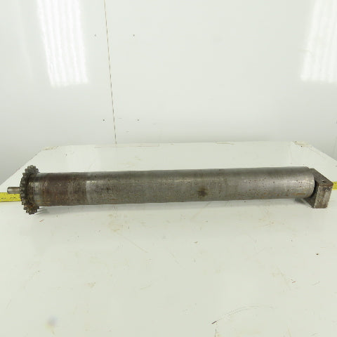 Heavy Duty Chain Driven Power Conveyor Roller 3-1/2" Diameter x 33-1/2" OAL