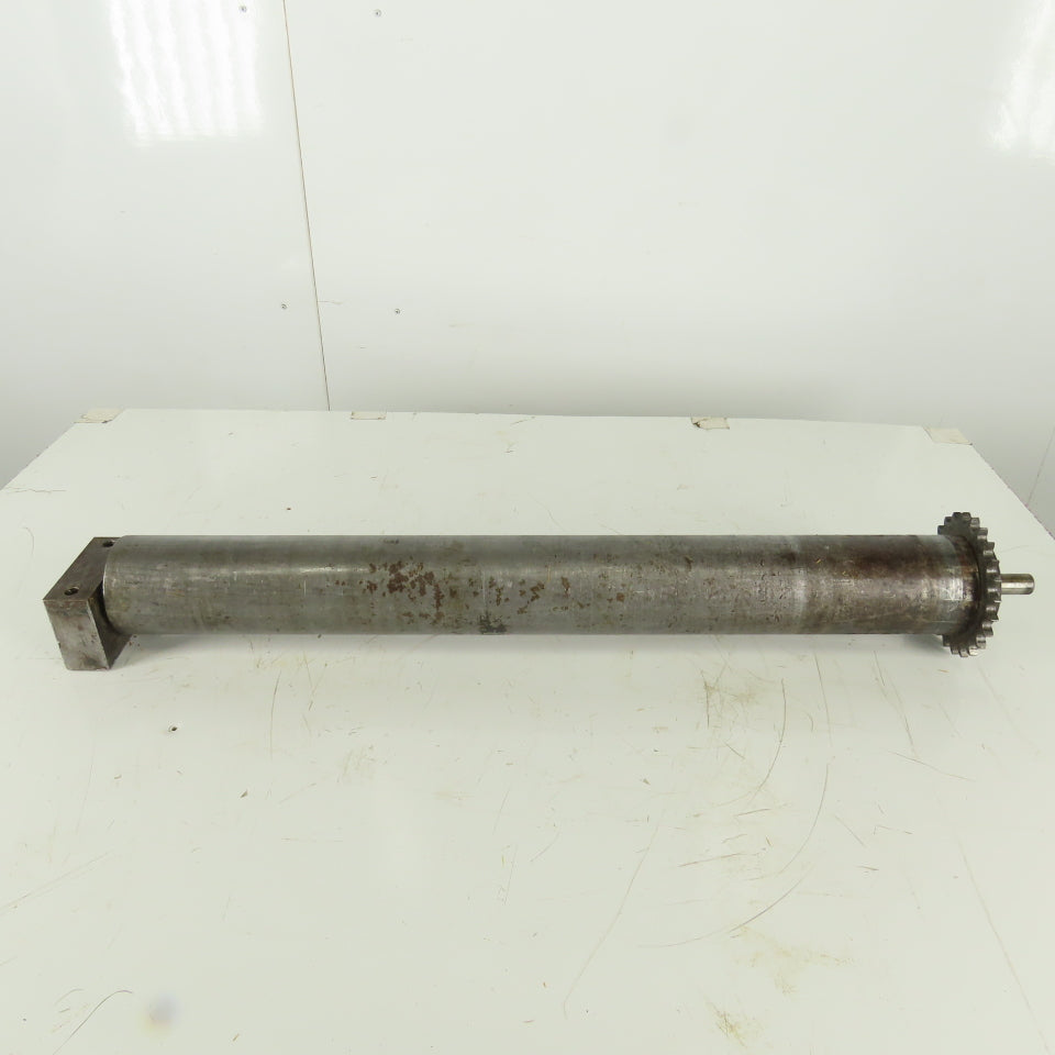 Heavy Duty Chain Driven Power Conveyor Roller 3-1/2" Diameter x 33-1/2" OAL
