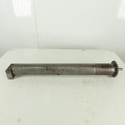 Heavy Duty Chain Driven Power Conveyor Roller 3-1/2" Diameter x 33-1/2" OAL