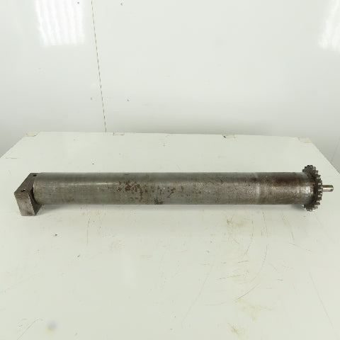 Heavy Duty Chain Driven Power Conveyor Roller 3-1/2" Diameter x 33-1/2" OAL