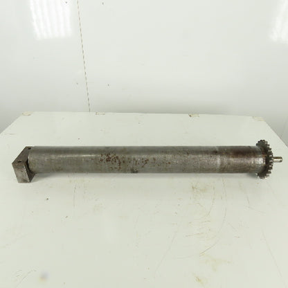 Heavy Duty Chain Driven Power Conveyor Roller 3-1/2" Diameter x 33-1/2" OAL